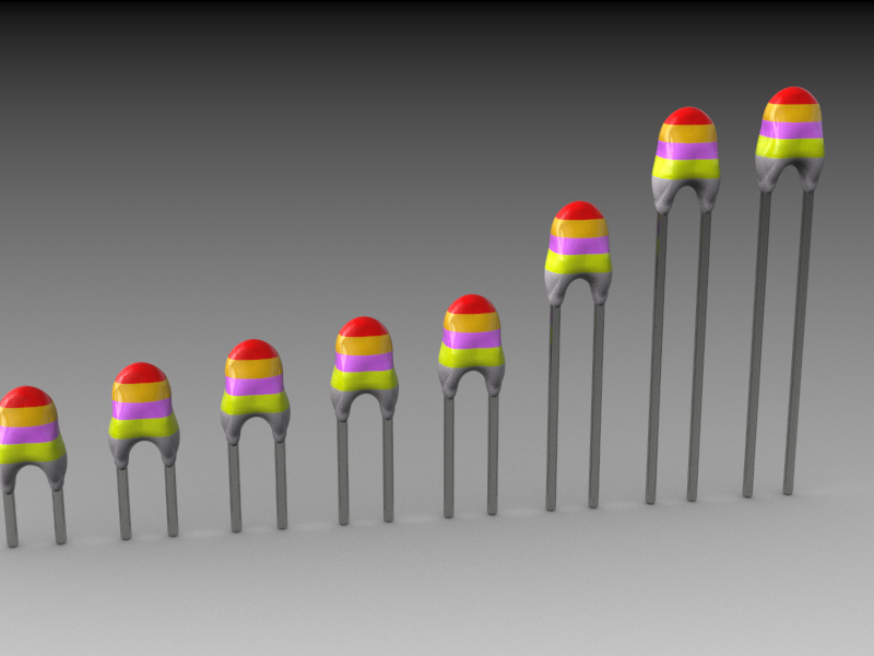负温度系数热敏电阻（NTC）电热调节器。该器件由一个NTC芯片组成，焊接在两根镀锡铜线之间